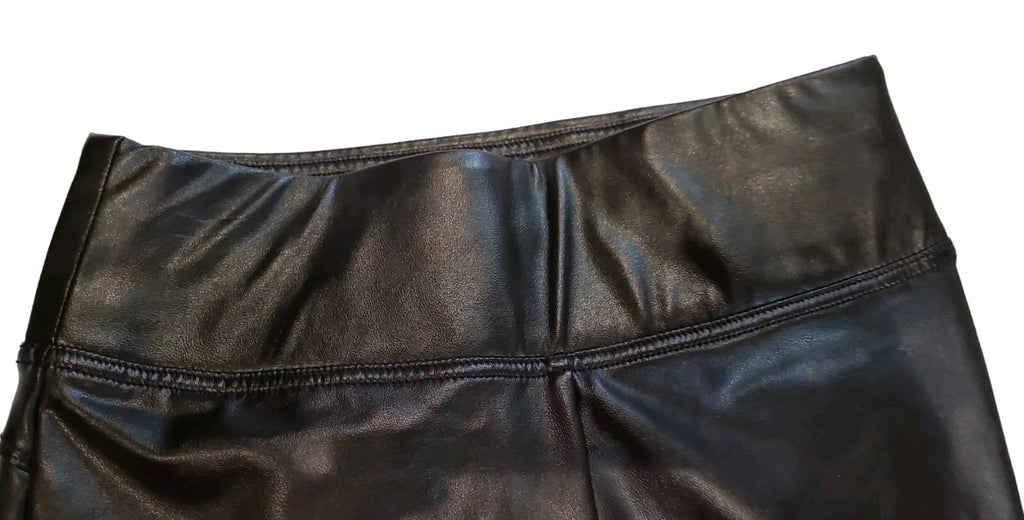 1. State Ladies Black Pleather Pants size Small
