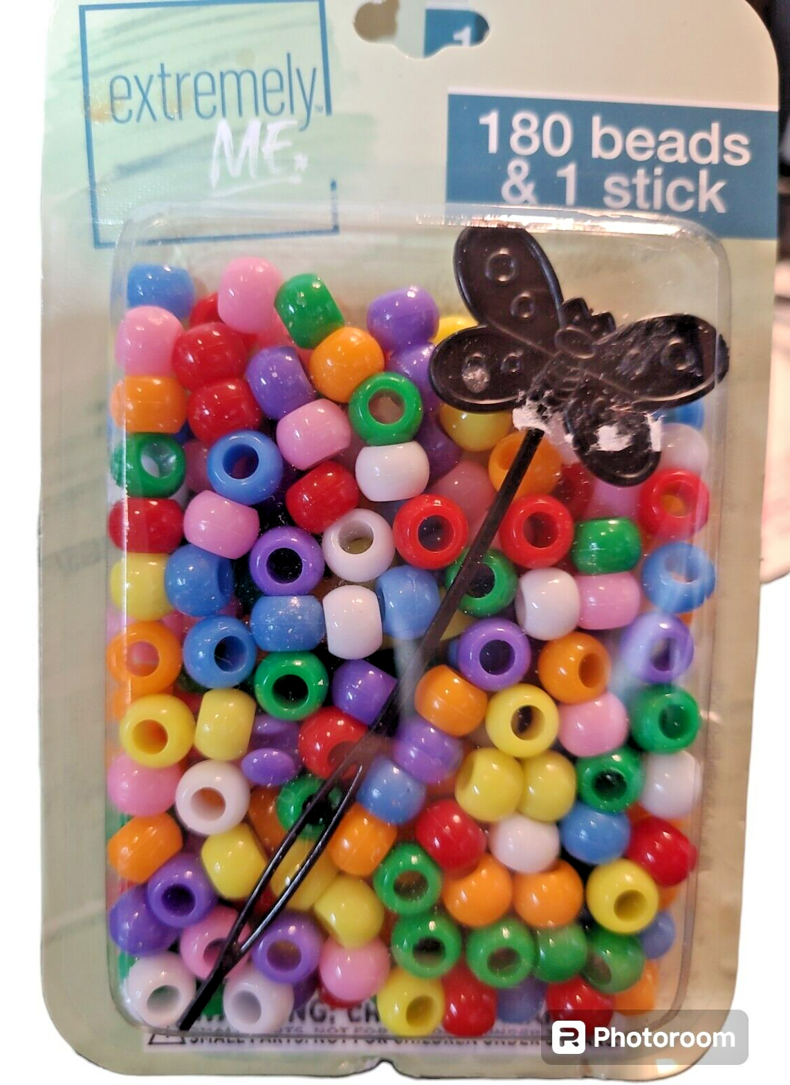 Lot 7  Of Crafting Assorted Beads  180 CT With 1 Stick