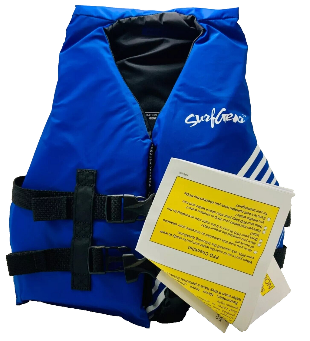 Surf Gear Blue Childs Life Vest Size 30-50lbs