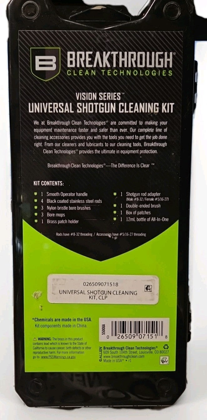 Breakthrough Clean Technologies Vision Series Universal Rifle Cleaning Kit