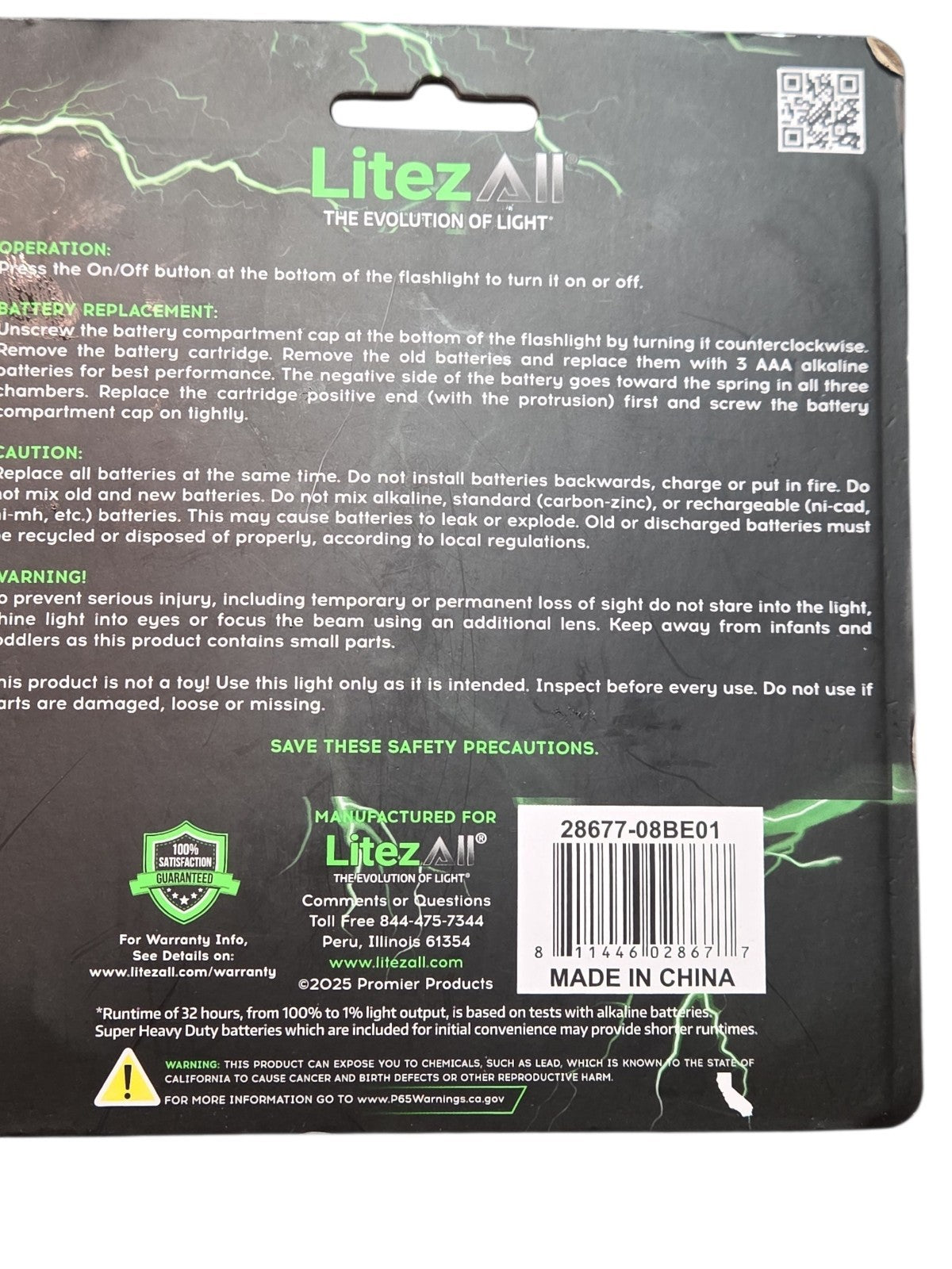 LitezAll 3 Pk. Flashlight  28677-08BE01