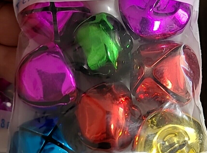 Lot of  242  Assorted Sizes &  Colors Metal Bell Chimes for Decors And More!
