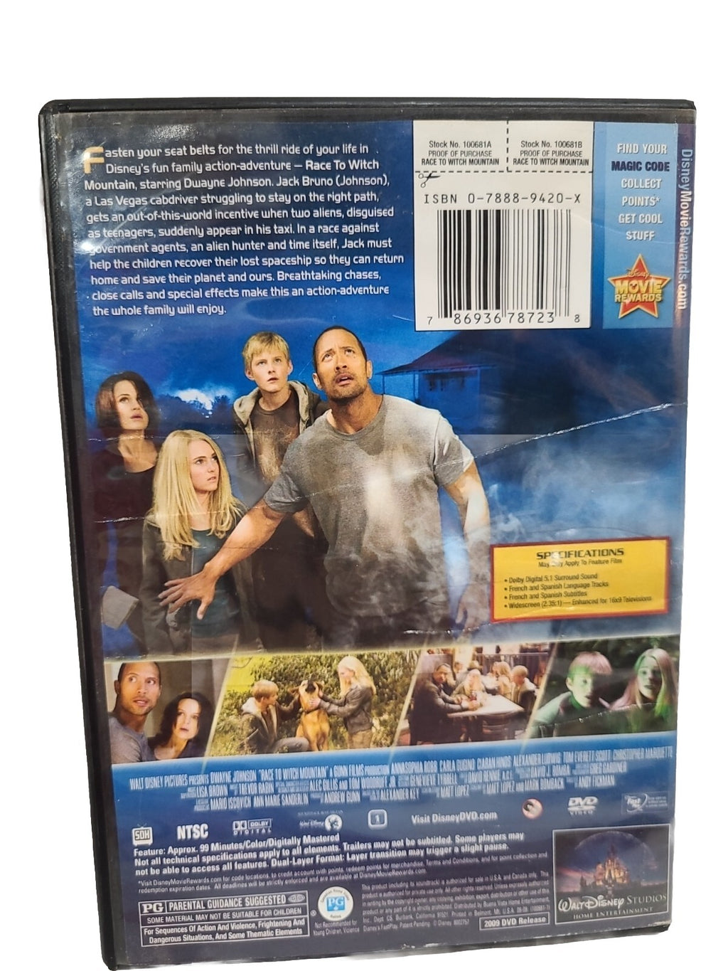 Race To Witch Mountain - DVD By Dwayne Johnson - VERY GOOD