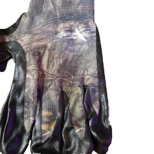 Mossy Oak Firm Grip Camouflage Nitrile Coated Gloves Size Large (5342)
