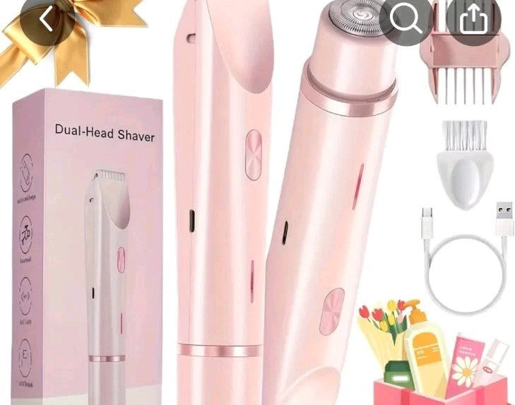 Dermave Bikini Shaver - Electric Bikini Trimmer for Women, Painless Hair Remove