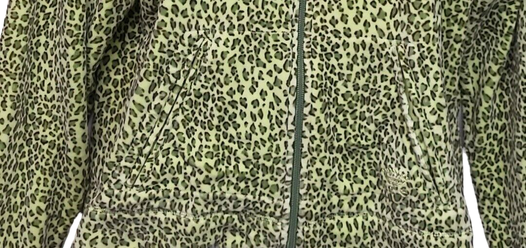 VINTAGE Oleg Cassini Yellow & Green Sport Jacket L Animal  Print