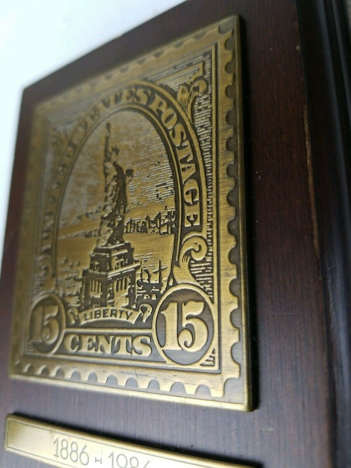 Avon Collectible "Statue of Liberty" Brass Stamp Centennial 1886 -1986 Vintage