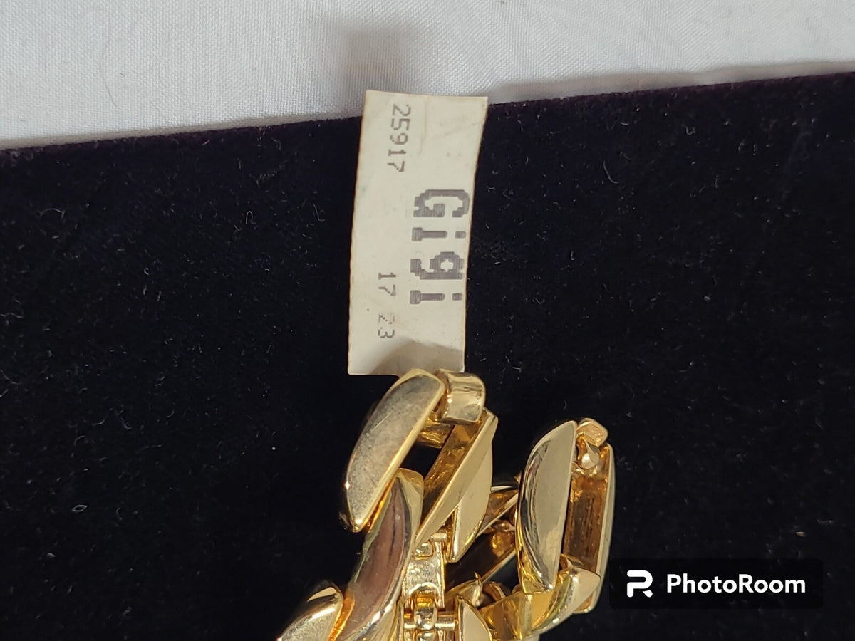 Gold Chunky Chain Statement Necklace by GiGi