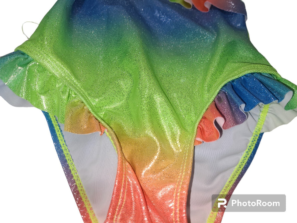 Real love infant girl 18 months one piece swim suit  tropical splash colors