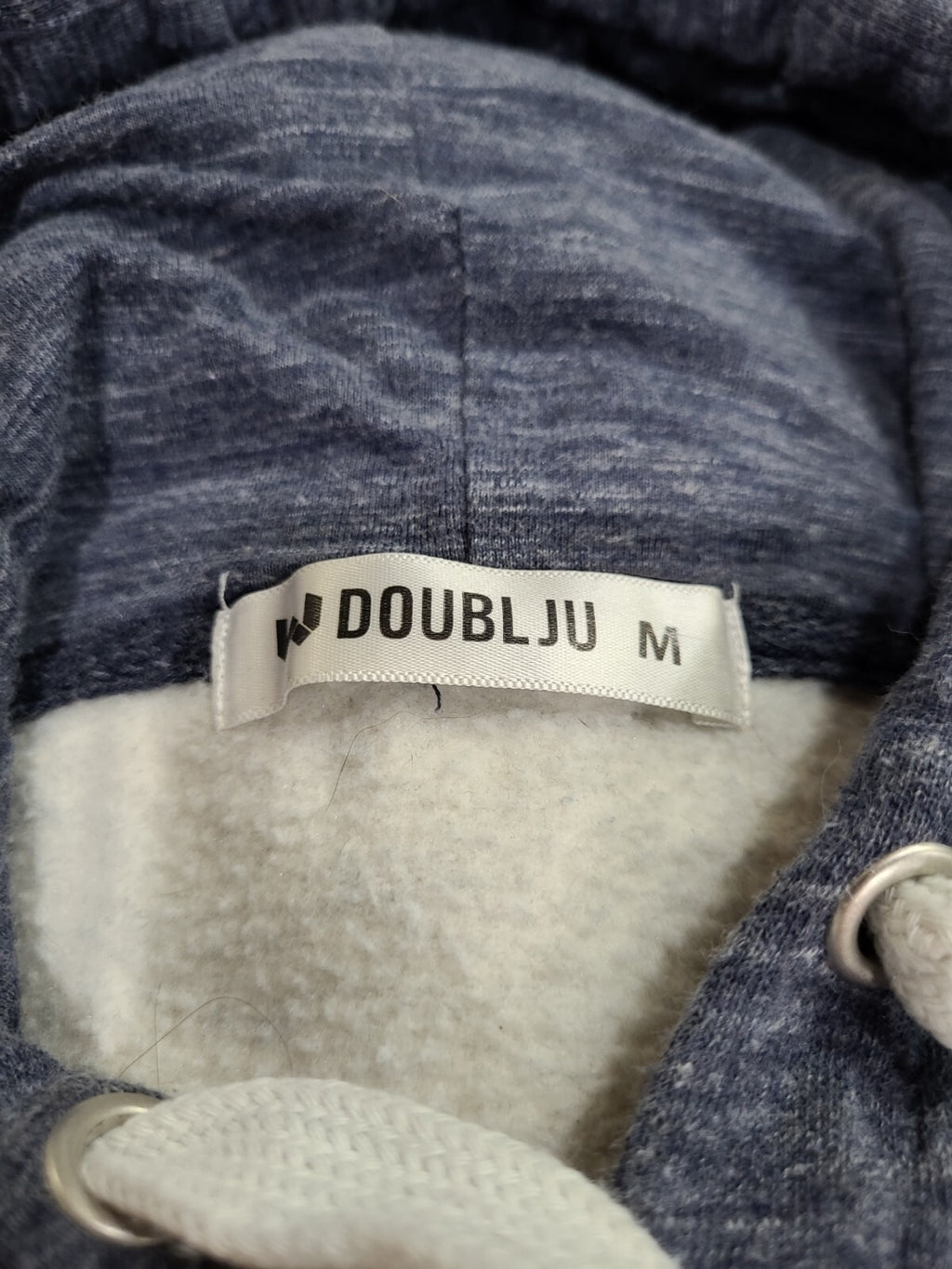 Doublju Womens Size  Medium Heather Blue & Light Gray Hoodie