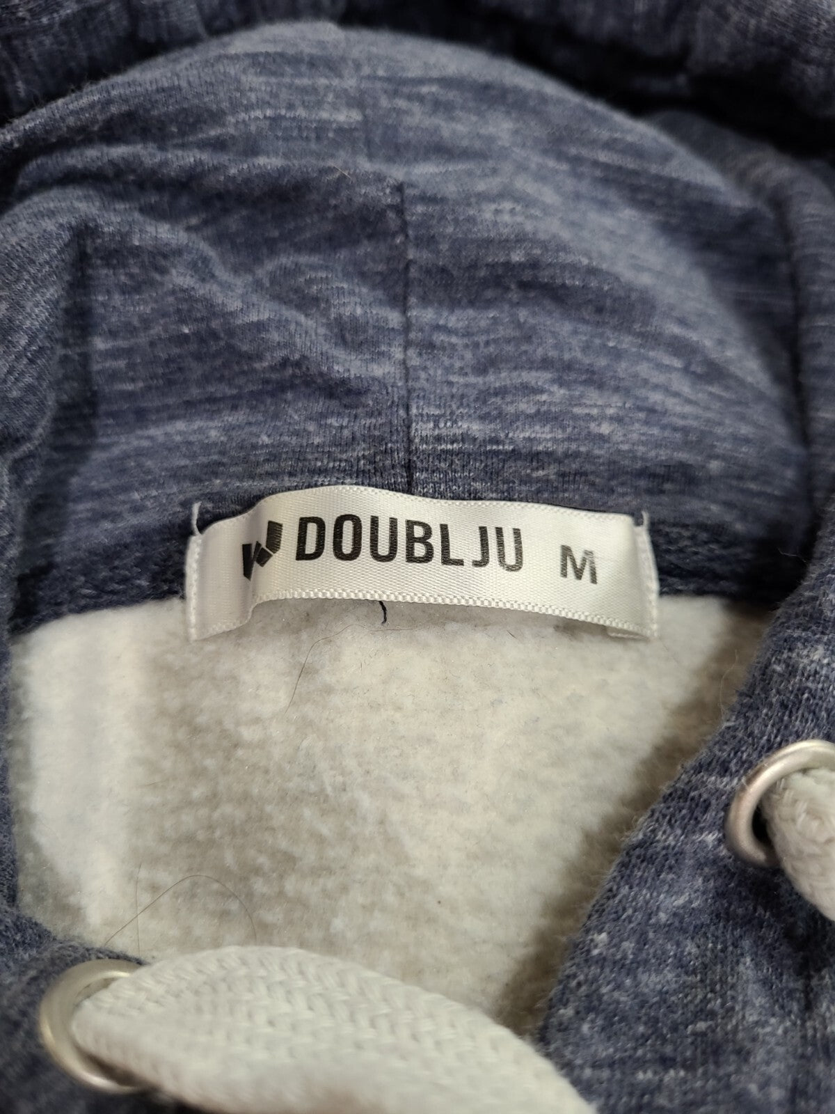 Doublju Womens Size  Medium Heather Blue & Light Gray Hoodie
