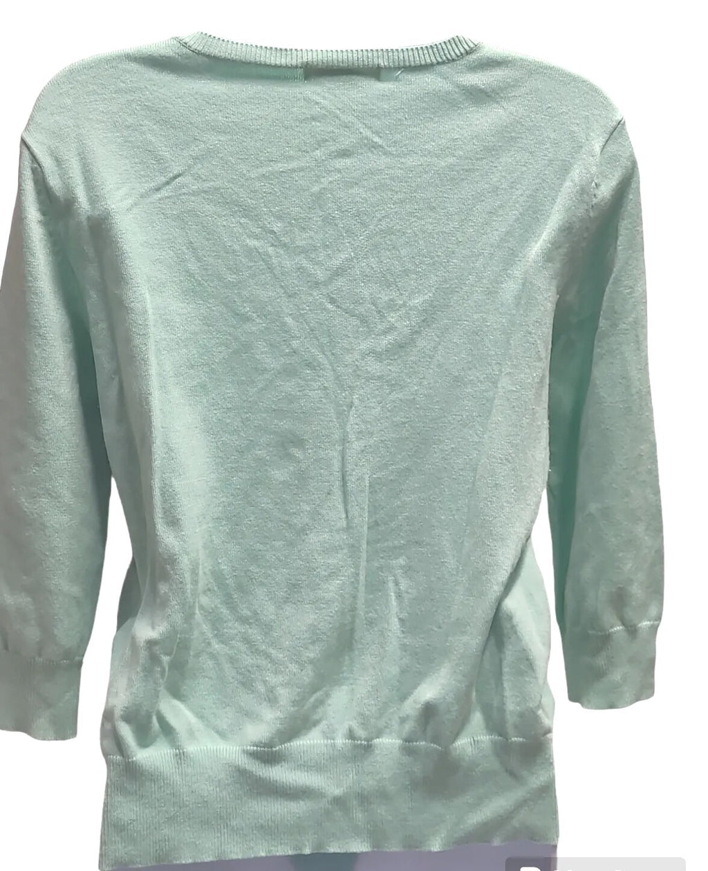 ROZ & ALI  Mint Green Button up Sweater  Top size L