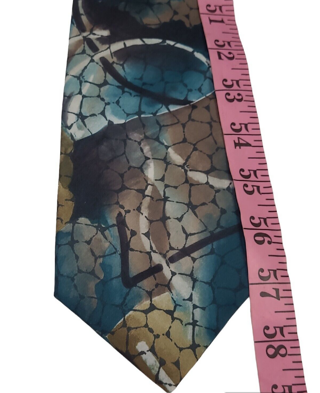 The Men's Store Necktie 100% Silk Blue Plaids & Checks Designer Neck Tie