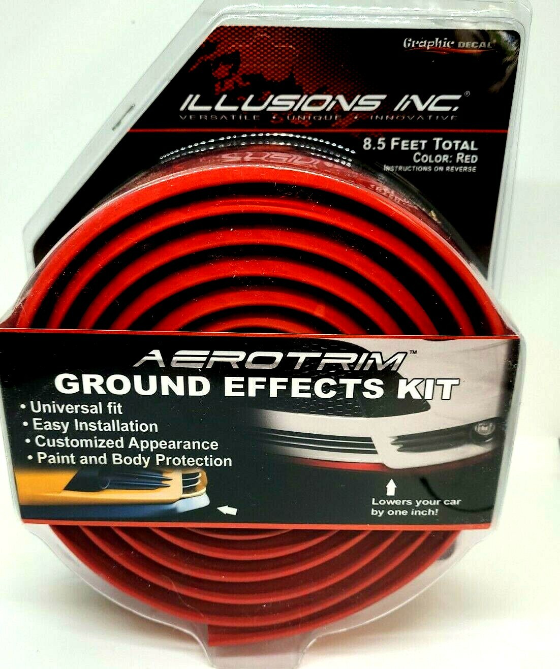 Ground Effects Kit RED , 8.5 Feet Body Kit