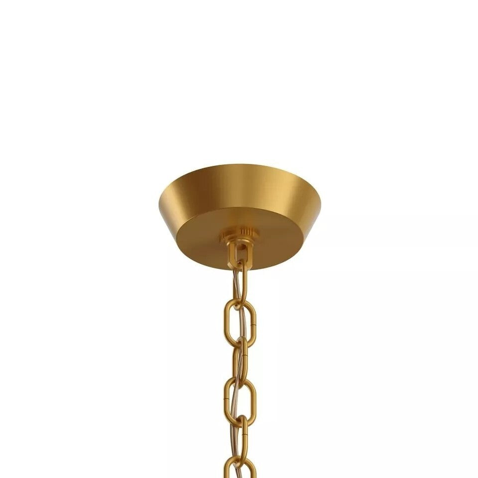 Kichler Zandi Classic Gold Modern Clear Glass Cylinder Mini Pendant Light
