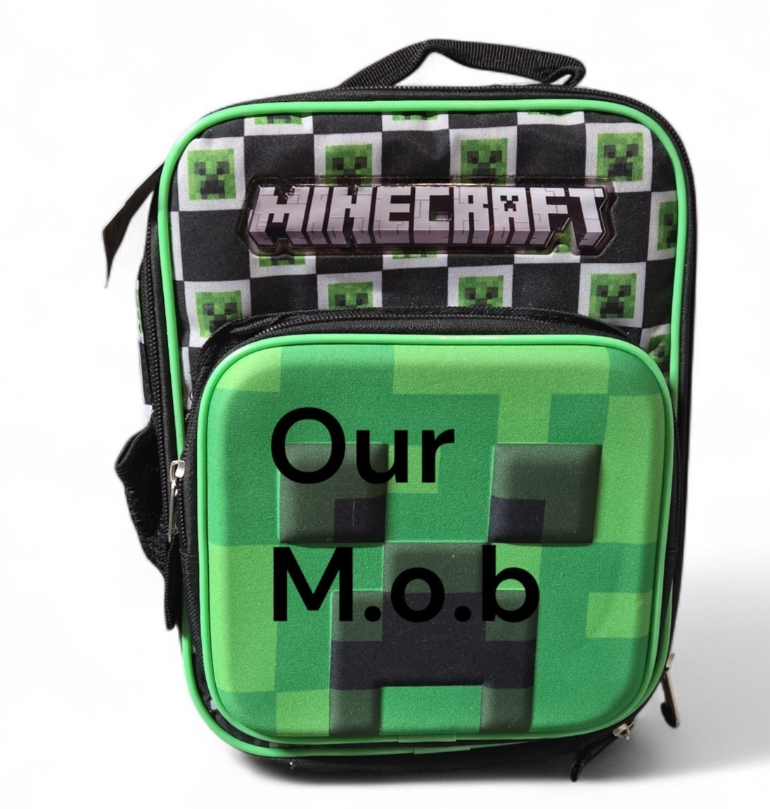 Minecraft Cooler Insulated With Drink Pouch Lunch Tote Bag Mojang