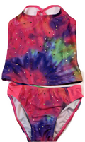 Real Love 2 pc. Girls Tye dye purple Swimsuit 4/5 Tankini NWT
