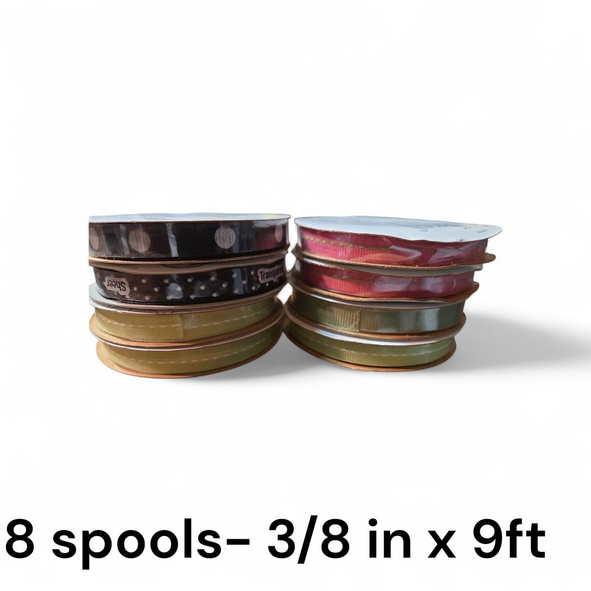 A Crafter's Treasure!  A Lot of Ribbons, Fabric, And Buttons 32 pcs