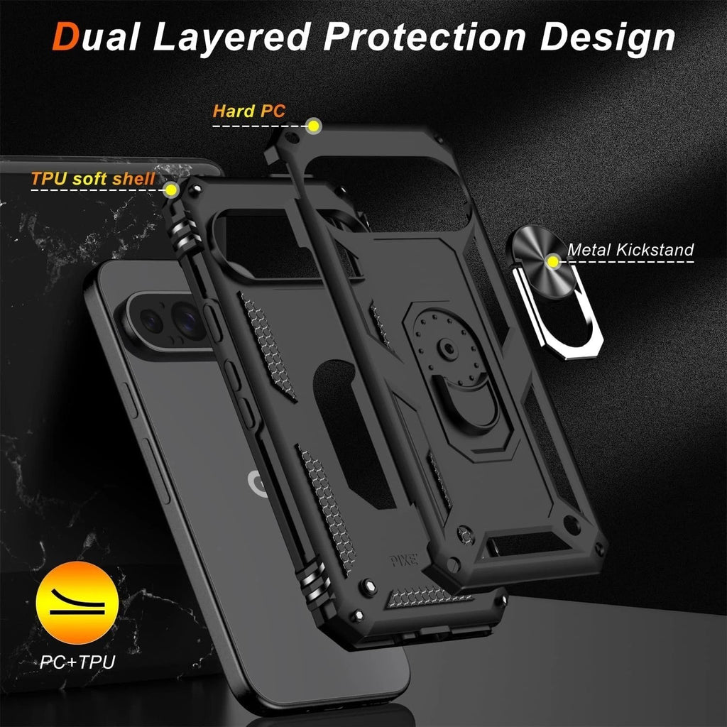 For Google Pixel 10 Pro XL Case /Pixel 10 Phone Cover Shockproof +Tempered Glass