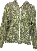 VINTAGE Oleg Cassini Yellow & Green Sport Jacket L Animal  Print