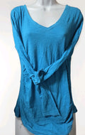 Old Navy maternity blue scrunch side Long sleeve,