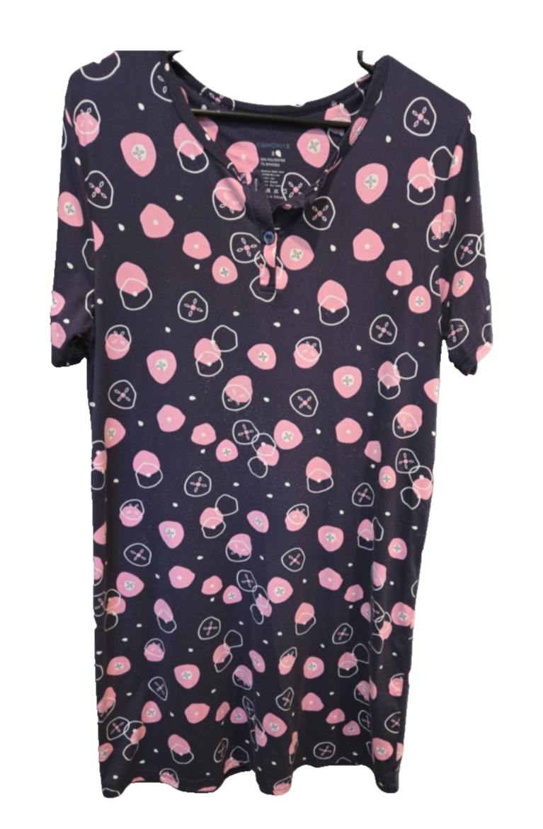 Conomax Sleepshirt Pajama Shirt Sleep-Dress Nightgown Bundle #1 (4 GOWNS)