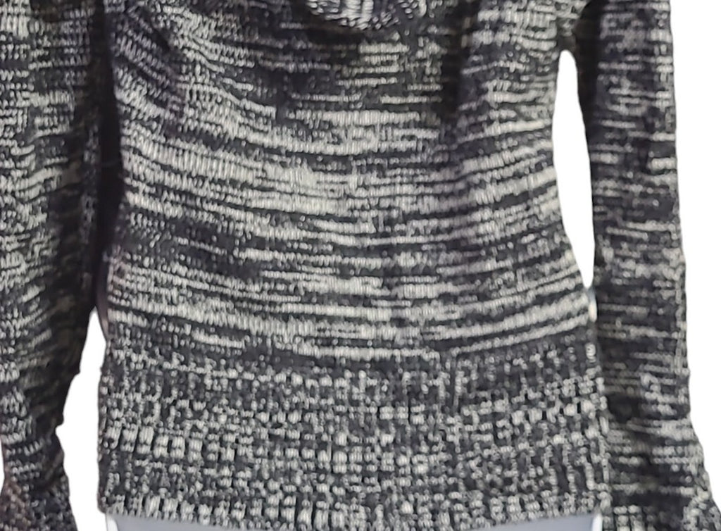OP (OCEAN PACIFIC) Black and White V-Neck Sweater Hoodie 🧶
