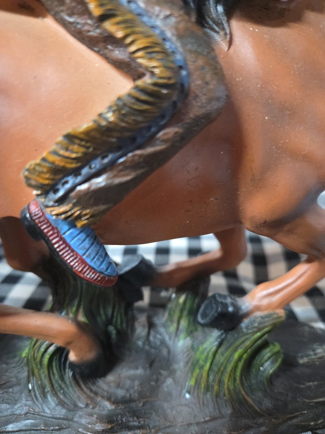 DWK Corporation Indian And Horse Running Figurine 2015