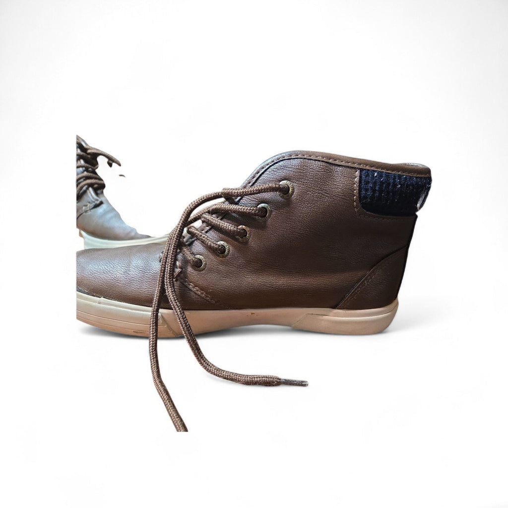 Boys | Nautica | Breakwater Brown Lace-Up Casual Boots