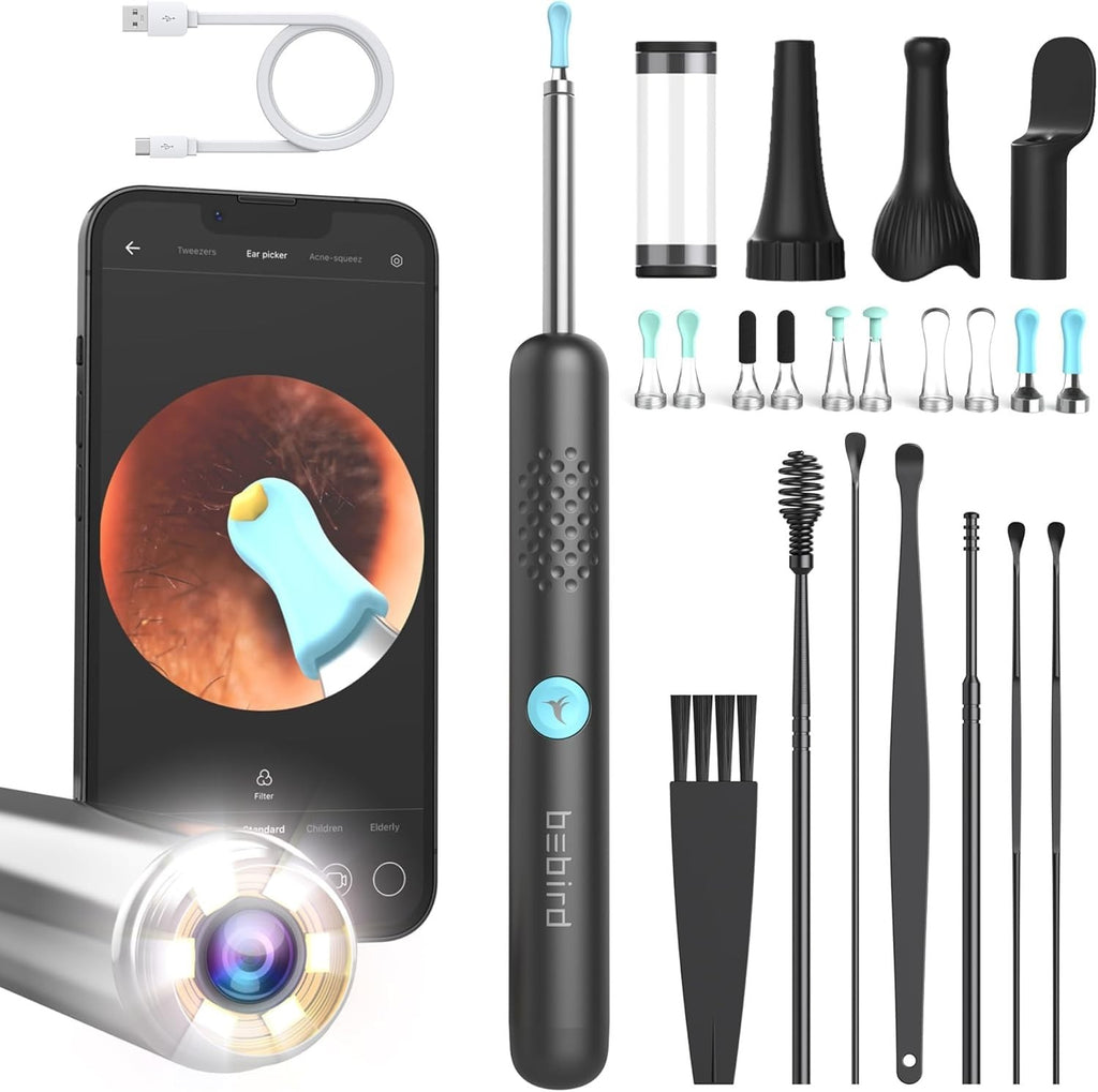Bebird EAR WAX REMOVAL SYSTEM / OTOSCOPE  VIEW & CLEAN EAR CANAL Wireless Camera