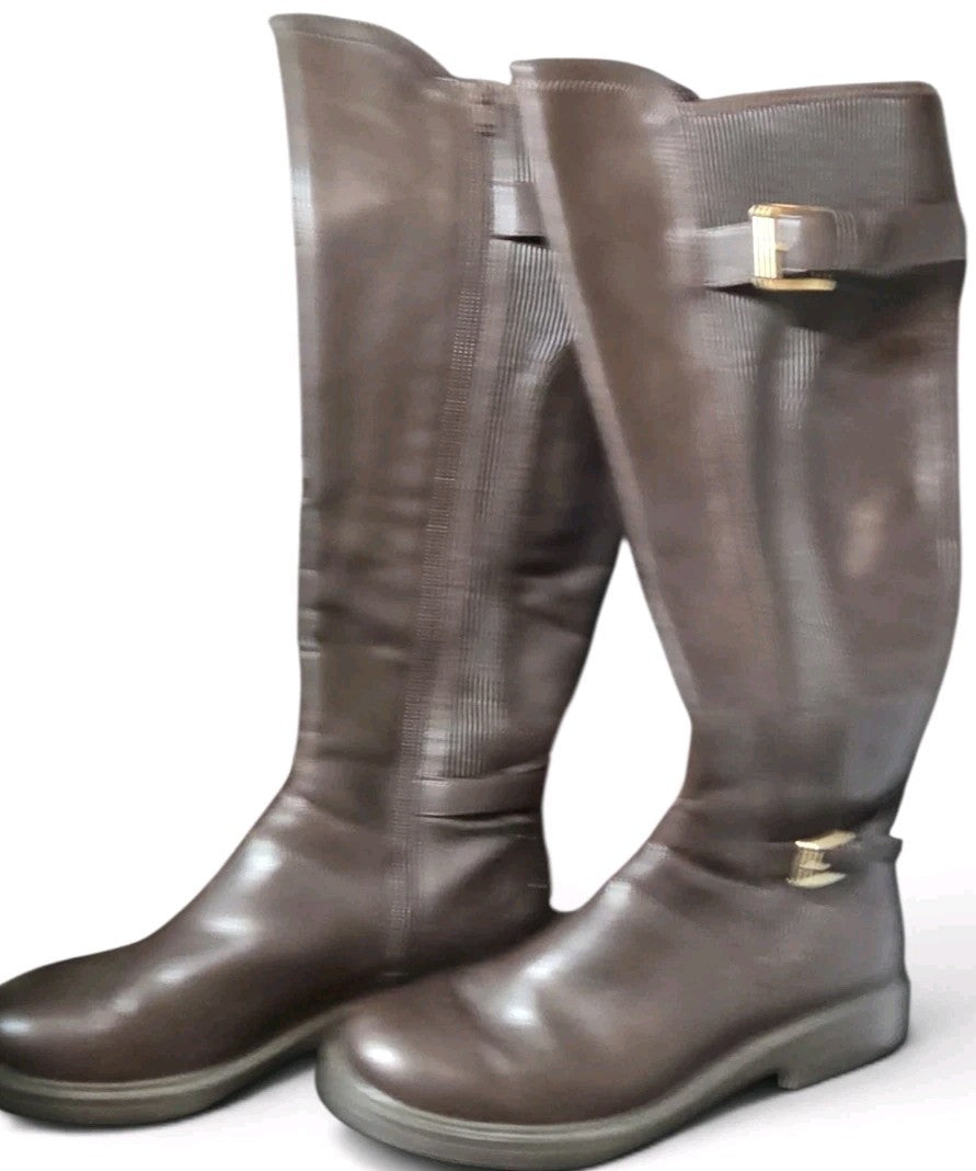 White Mountain Womens  WC Chestnut Fabric Meditate Knee High Boots