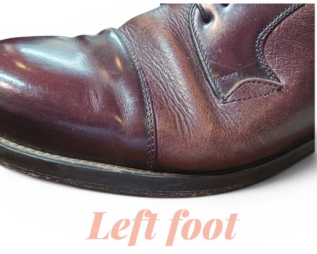 Casual Fridays  Deep Burgundy Oxford Size 9 1/2  Leather Sole Dress Shoes