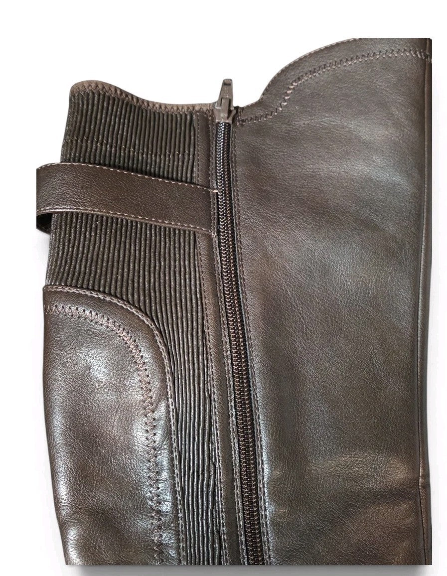 White Mountain Womens  WC Chestnut Fabric Meditate Knee High Boots