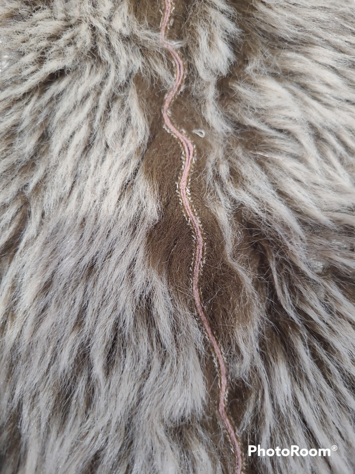 Blush Pink Suede and Faux Fur Sleeveless Vest.