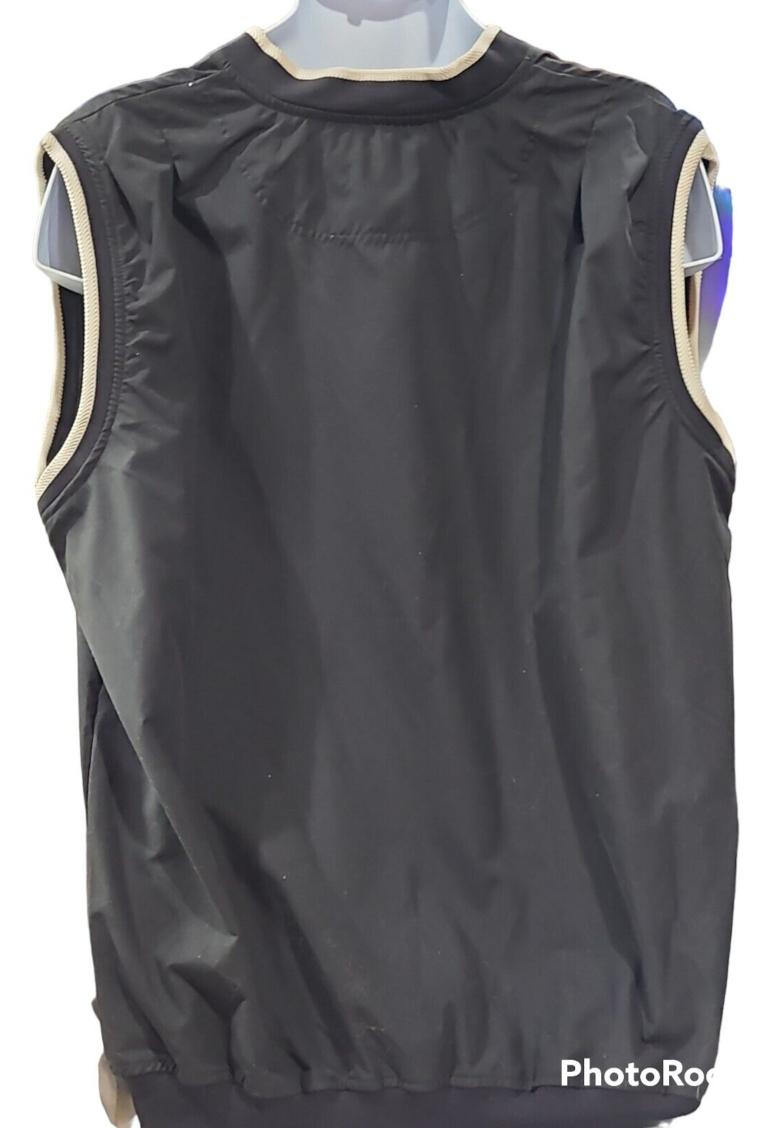 Austin Golf Pullover Sleeveless Vest Size Large Black  Wind Water Resistant