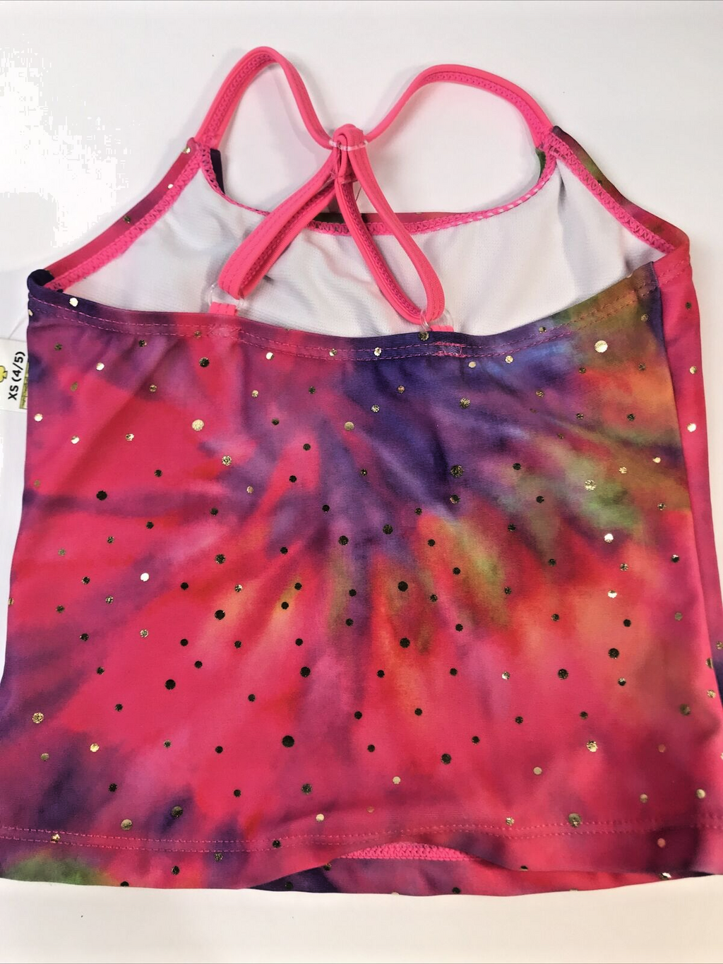 Real Love 2 pc. Girls Tye dye purple Swimsuit 4/5 Tankini NWT