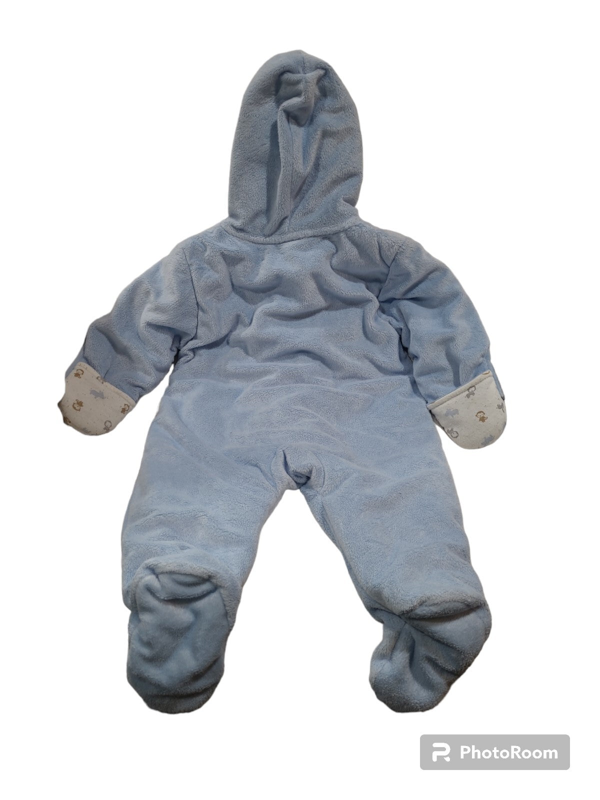Infant Boy Child of Mine Carter's 3-6 Month Baby!! Blue Monkey Winter Snowsuit