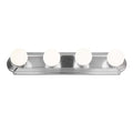 Project Source 4.72-in 4-Light Brushed Nickel LED Vanity Light Bar