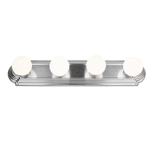 Project Source 4.72-in 4-Light Brushed Nickel LED Vanity Light Bar