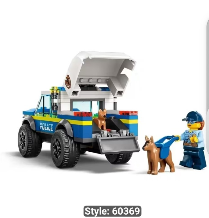 LEGO City Police 60369 Mobile Police Dog Training Set 197 pcs Age 5+