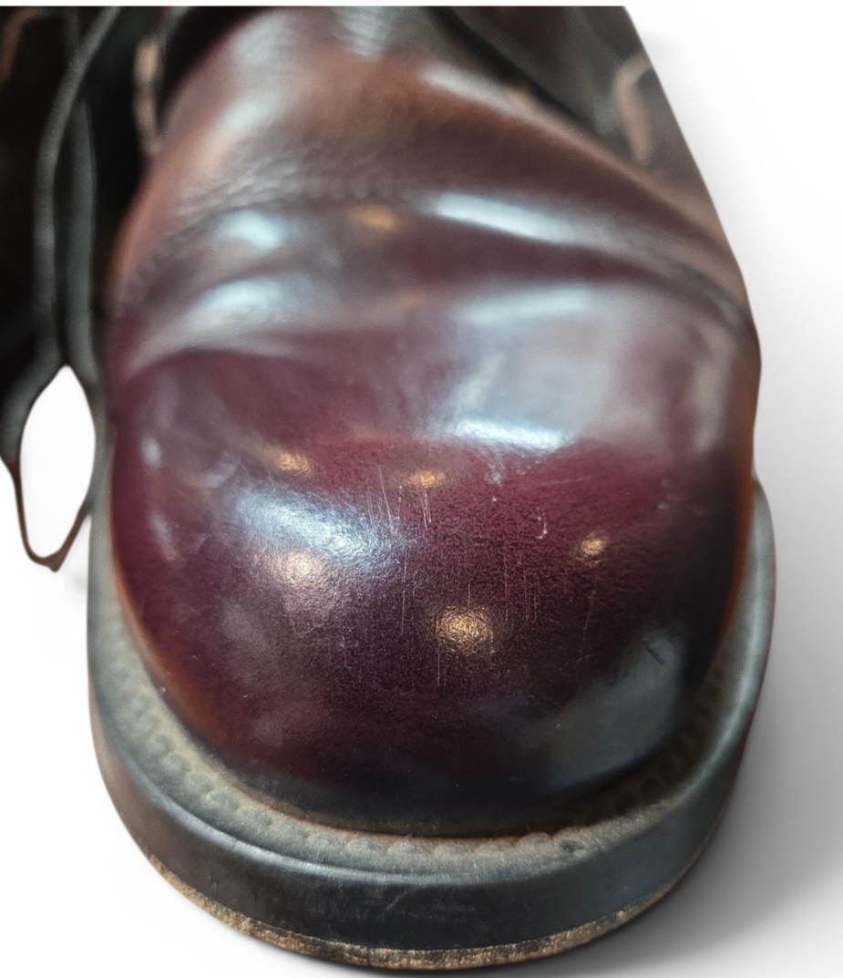 Casual Fridays  Deep Burgundy Oxford Size 9 1/2  Leather Sole Dress Shoes