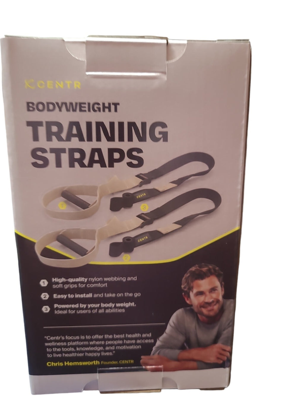 Bodyweight Training Straps with Door Anchors, Sand Brown, 2-Pack with 3-Month