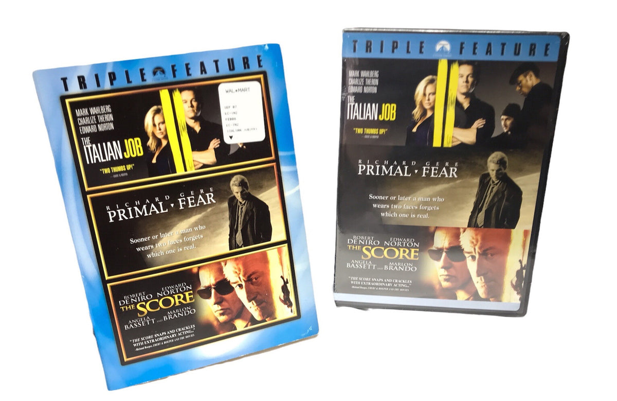 The Italian Job/Primal Fear/The Score (DVD, 2007, 3-Disc Set, Widescreen)