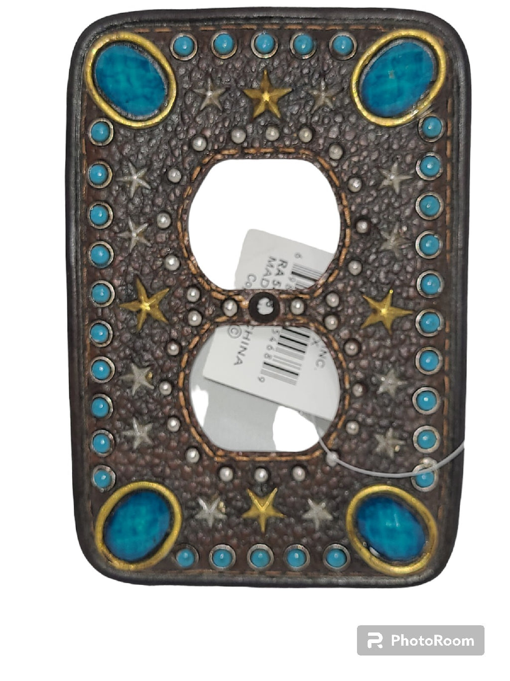 Embellished Leather Toggle Switch & Outlet Coordinating Set Covers
