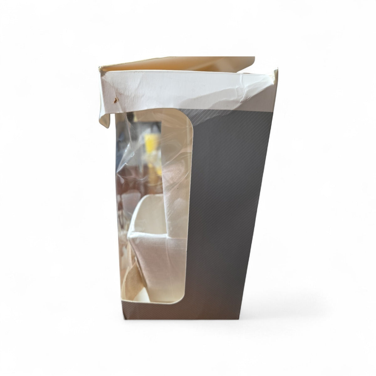Way To Celebrate White Flower Girl Basket Satin with Gold Bow
