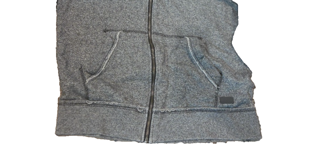 AEROPOSTALE  Zipper Front Hoodie Black Gray Size M
