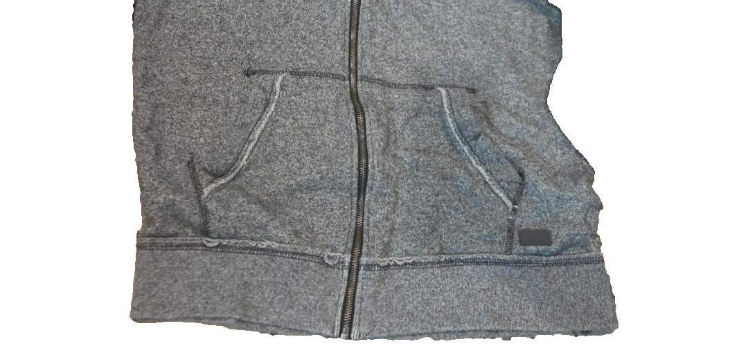 AEROPOSTALE  Zipper Front Hoodie Black Gray Size M