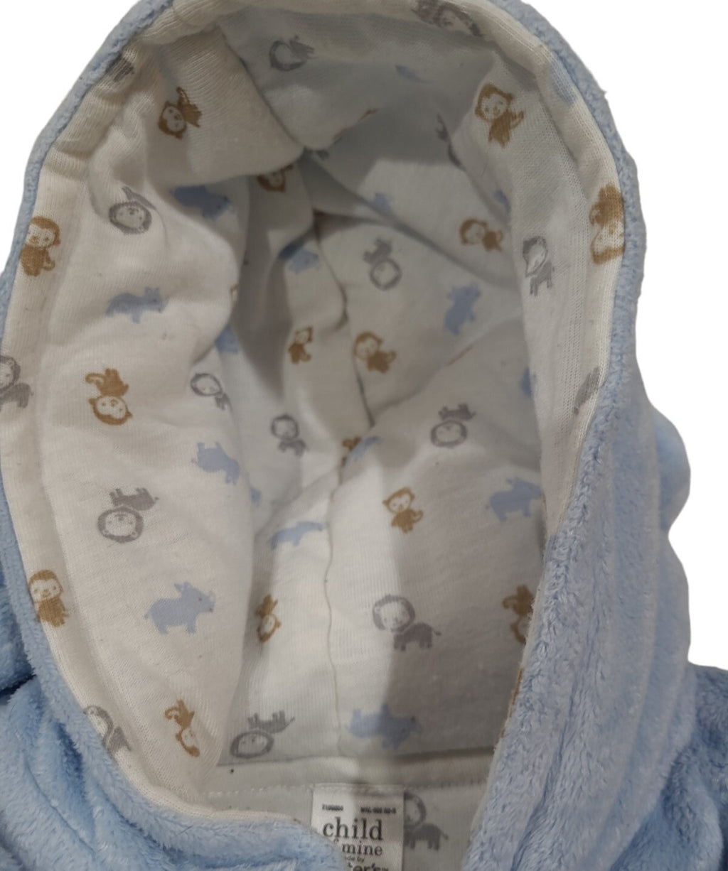Infant Boy Child of Mine Carter's 3-6 Month Baby!! Blue Monkey Winter Snowsuit
