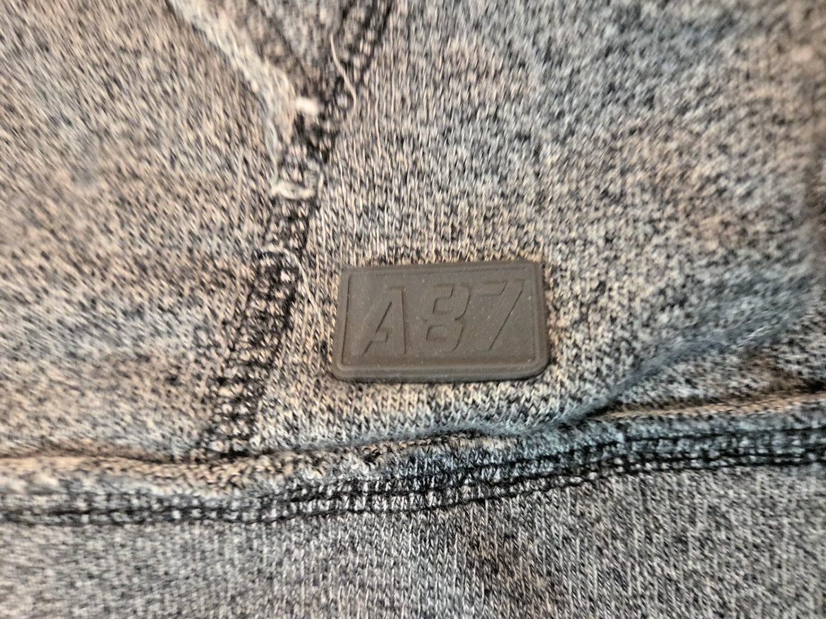 AEROPOSTALE  Zipper Front Hoodie Black Gray Size M