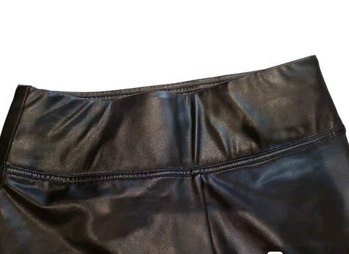 1. State Ladies Black Pleather Pants size Small
